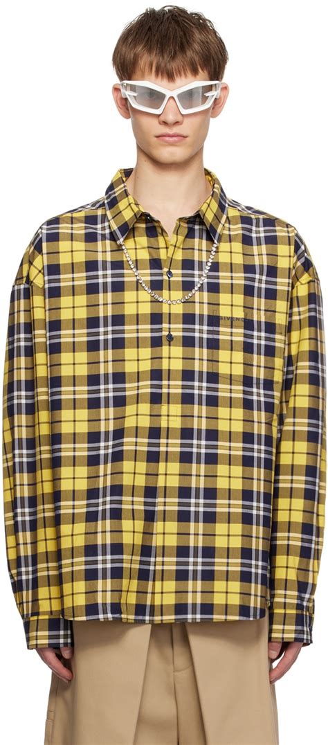 givenchy checked shirt